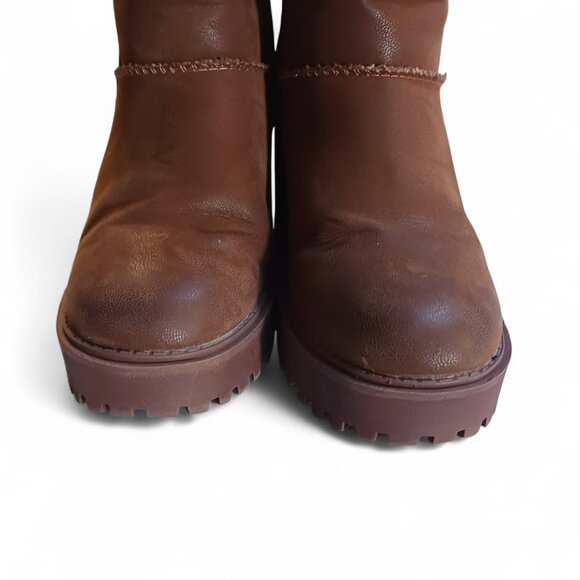 Soft Moc Natalie Women’s Winter Wedge Boots – Faux Fur Lined, Size 37 (US 6.5) - Picture 10 of 16